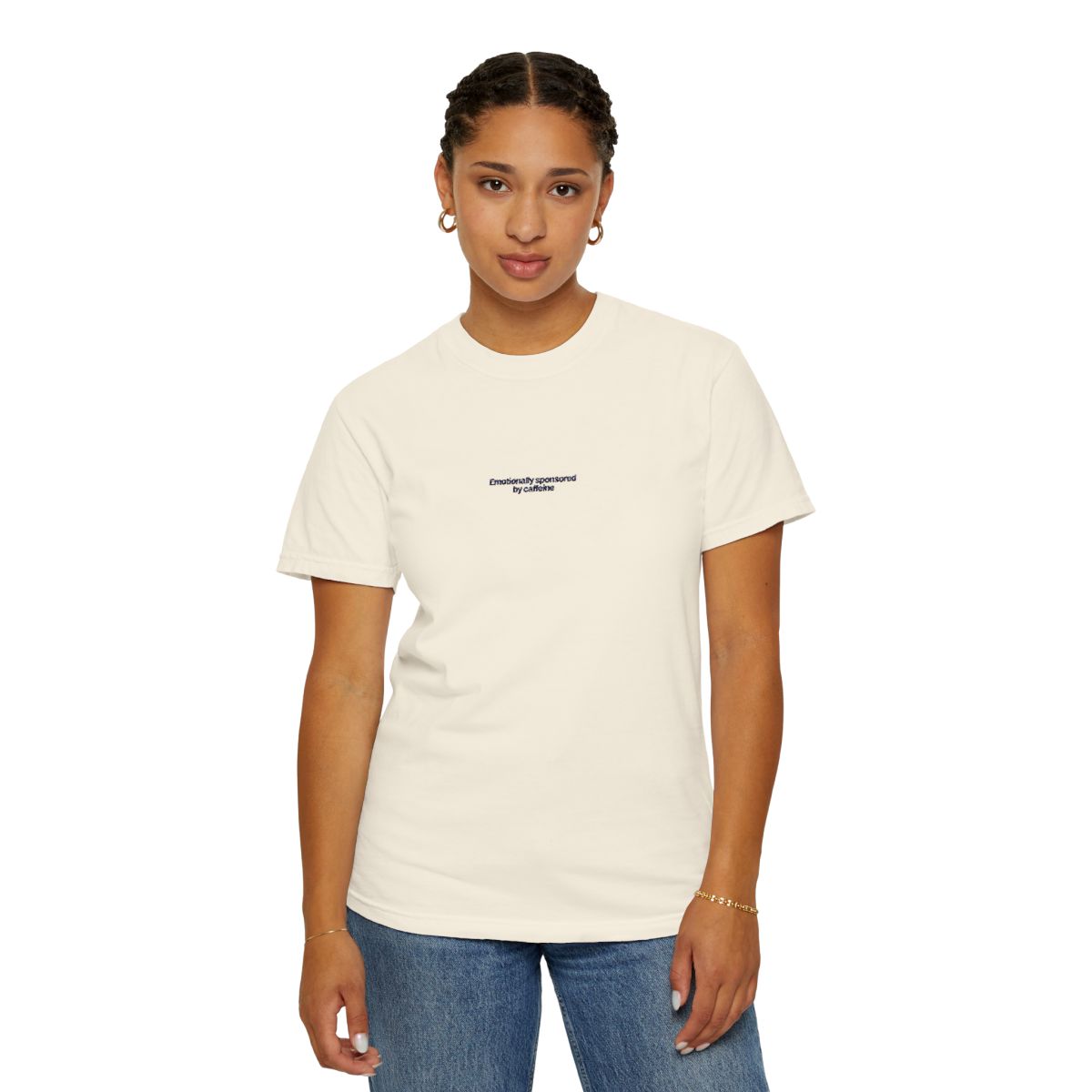 Heavy Weight Relaxed Fit T-Shirt - Emotionally sponsored by caffeine